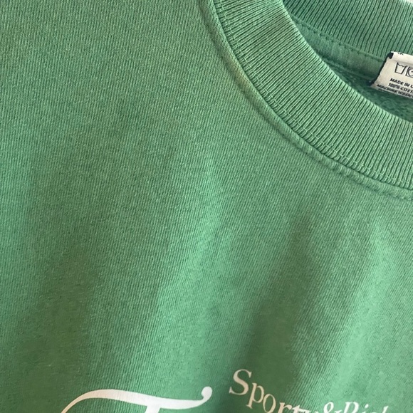 SPORTY & RICH Rizoli Cotton-jersey Relaxed Fit 'Tennis Club' Logo Kelly Green Md - Picture 5 of 8